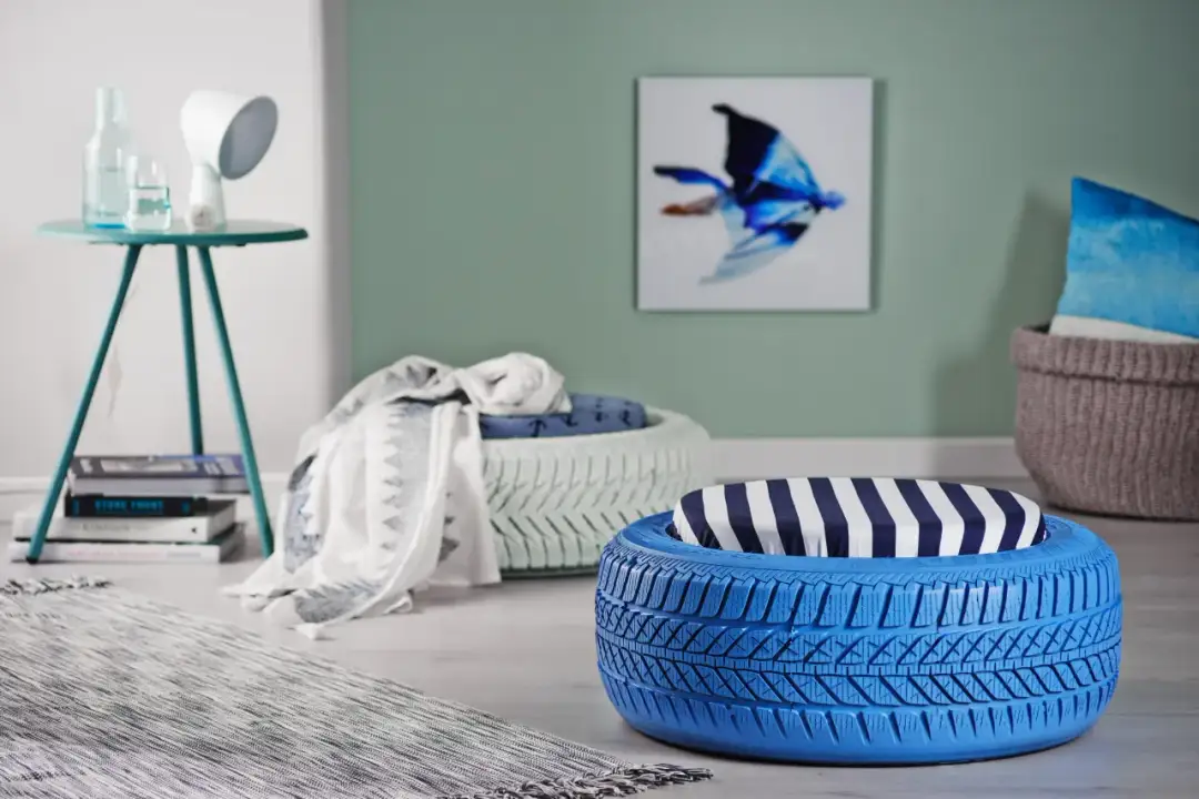 Twoja pufa z opony - Poradnik DIY, odmień swój ogród