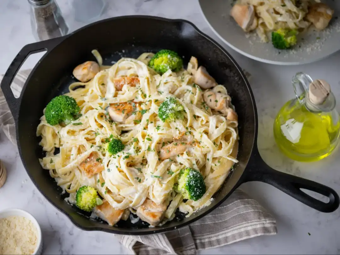 Pyszne spaghetti z brokułami i kurczakiem - łatwy przepis na obiad Pyszne spaghetti z brokułami i kurczakiem - łatwy przepis na obiad