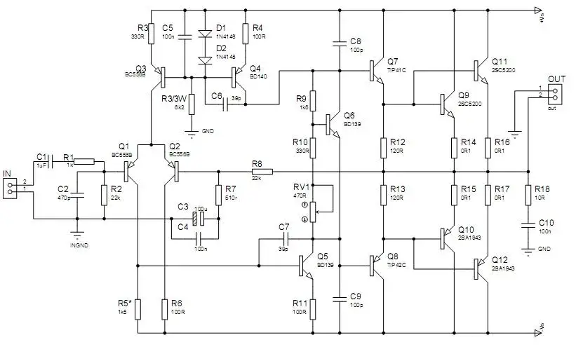 Wzmacniacz estradowy: schematy, budowa, porady DIY Leonard Witkowski