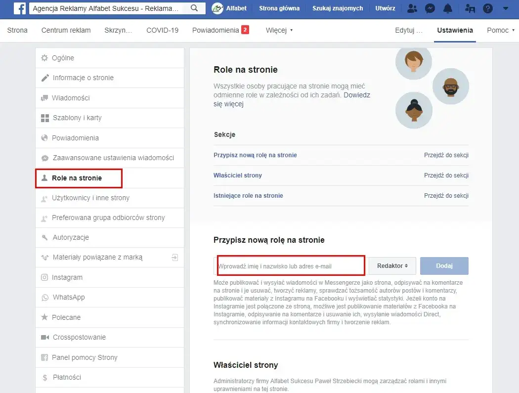 Jak zmienić administratora strony na Facebooku bez problemów