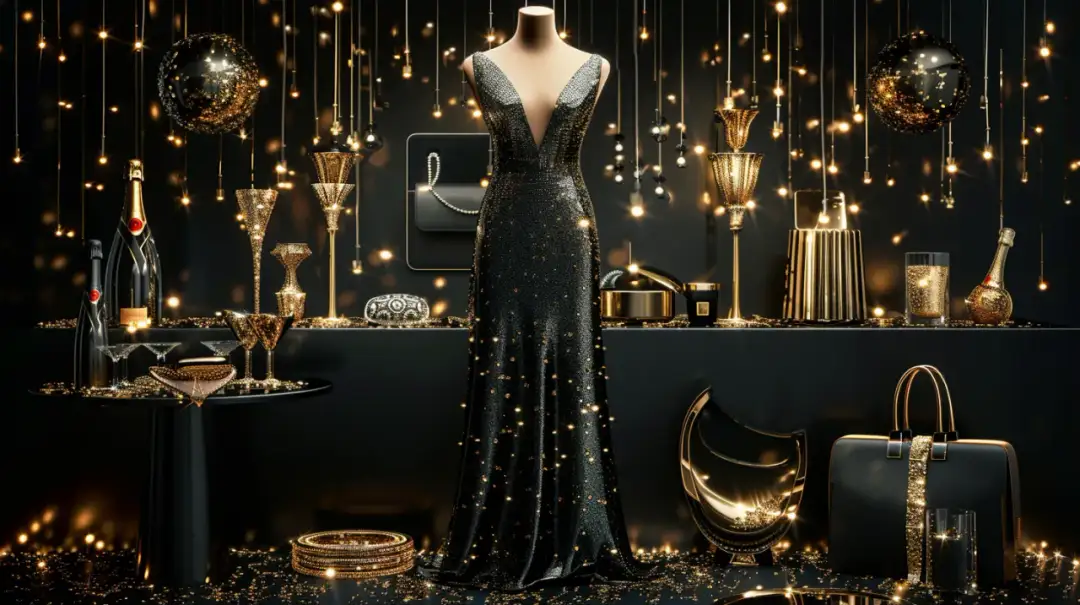 Sukienka czarno-złota: 5 okazji, gdy olśnisz wszystkich. Sprawdzamy!