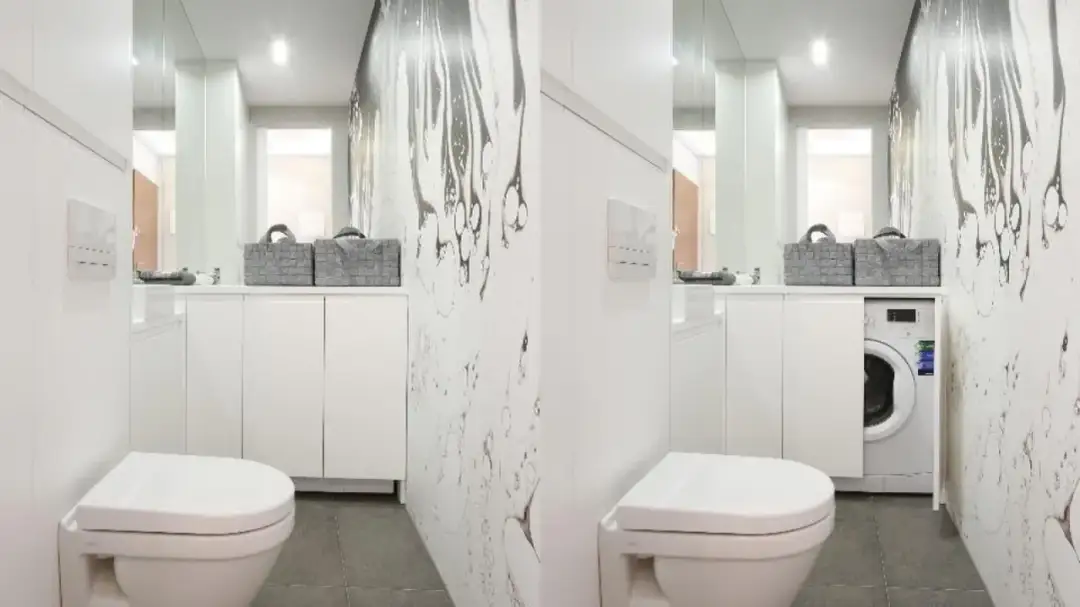 Jak ukryć pralkę w małej łazience: 5 sprytnych rozwiązań