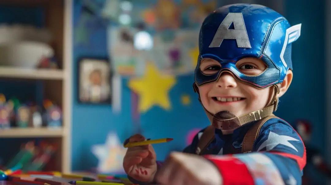Jak zrobić maskę Kapitana Ameryki dla dziecka? Instrukcja krok po kroku