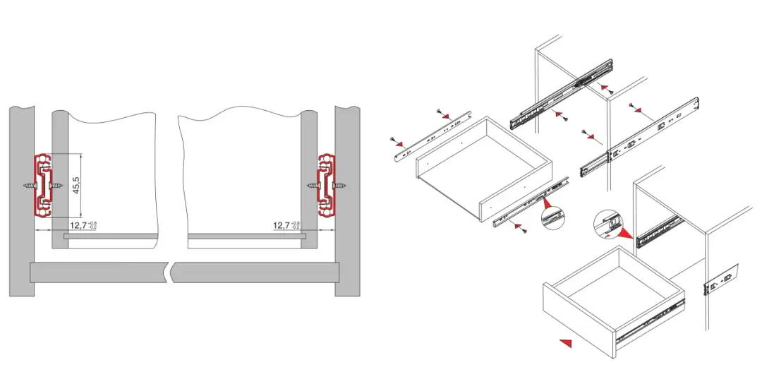Montaż prowadnic kulkowych: Instrukcja krok po kroku dla idealnych szuflad