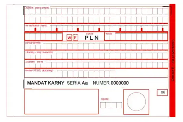 Mandat karny: jaki symbol formularza wybrać i jak go poprawnie wypełnić