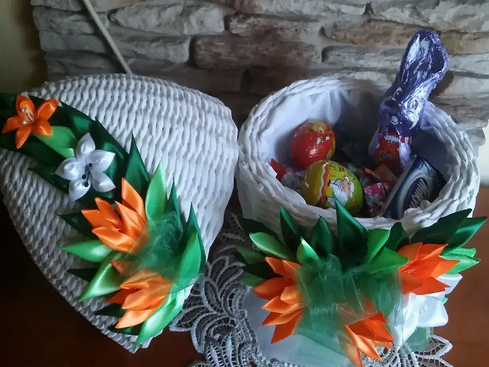 Ozdoby wielkanocne na patyczku: Jak zrobić koszyczek?