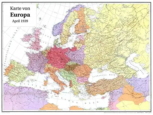 Mapa Europy 1939: granice przed II wojną światową, które fascynują