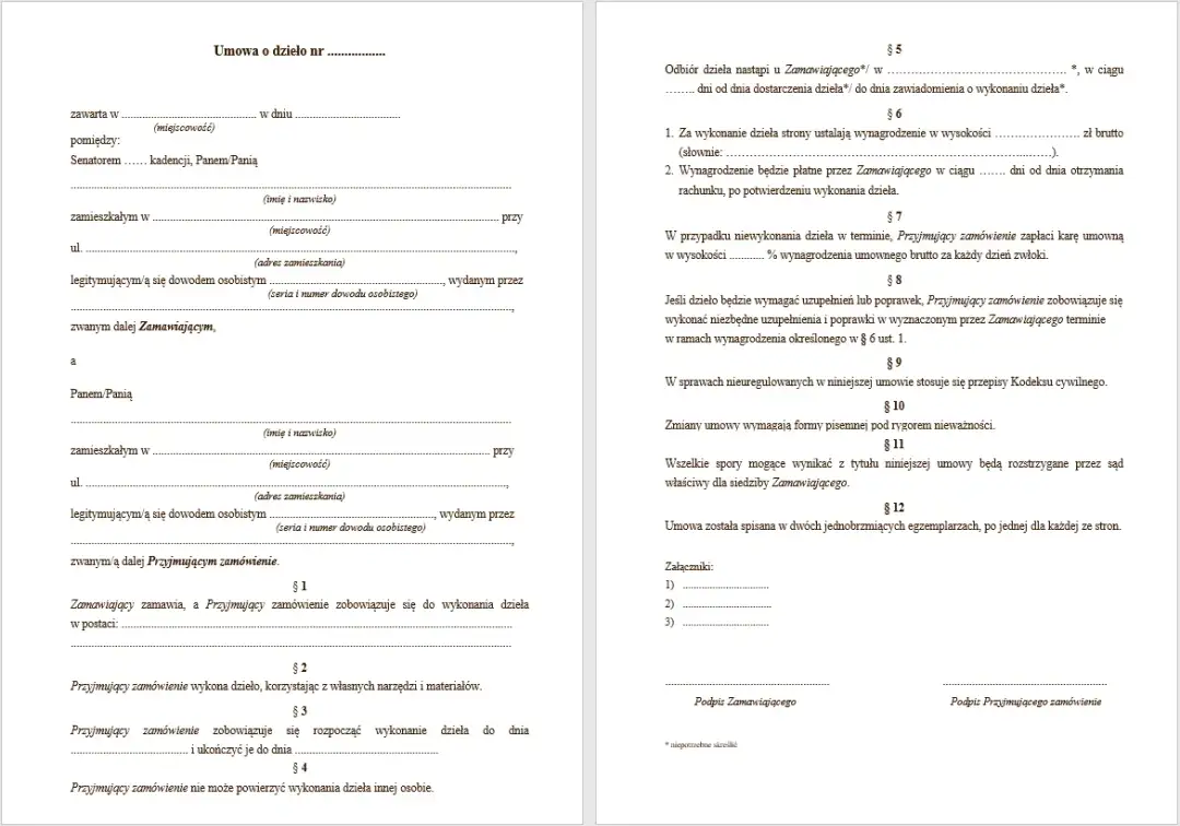 Umowa o dzieło czy zlecenie na remont? Kluczowe różnice i wybór
