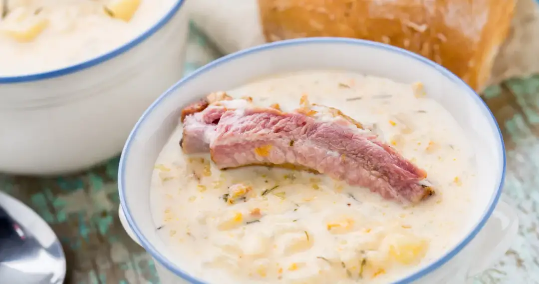 Zupa serowa lub danie główne z żeberkami i pieczarkami - dwa przepisy