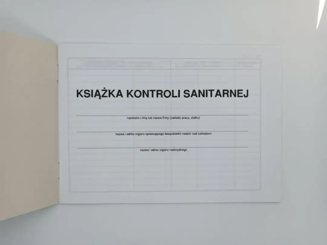 Książka kontroli sanitarnej - gdzie kupić i co powinna zawierać? Kompendium