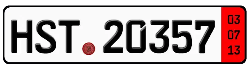 Czerwone tablice rejestracyjne - Blachy tymczasowe, Tablice próbne, Wydział komunikacji