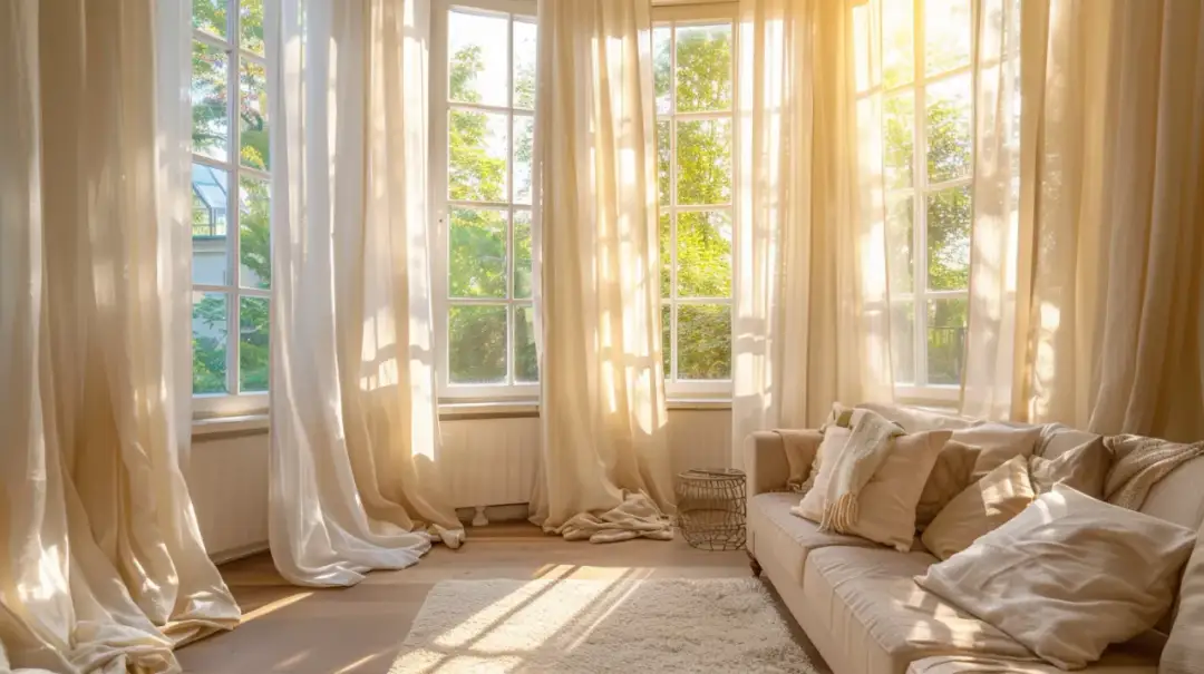 Firany wykusz: jak najlepiej zaaranżować przestrzeń?