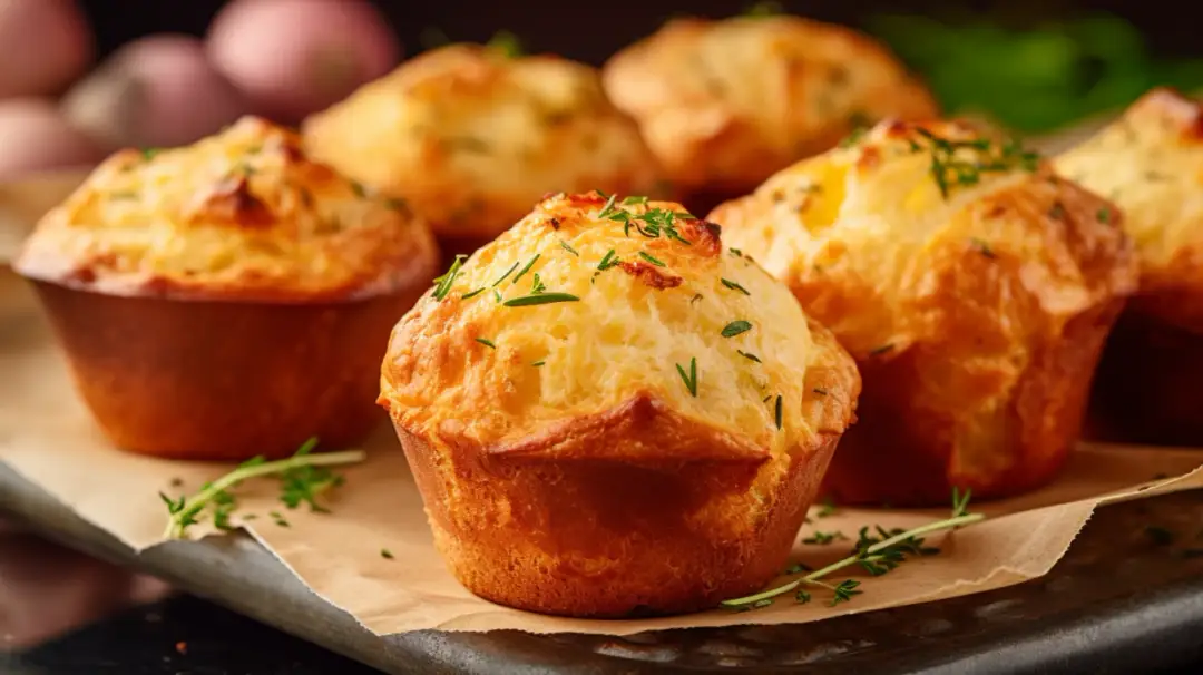 Muffinki na Słono z Szynką i Serem - Pyszne Przepisy