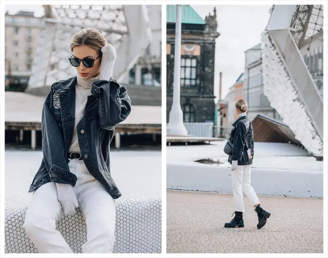 Białe buty do czarnych spodni: jak nosić? Zasada mostu i stylizacje