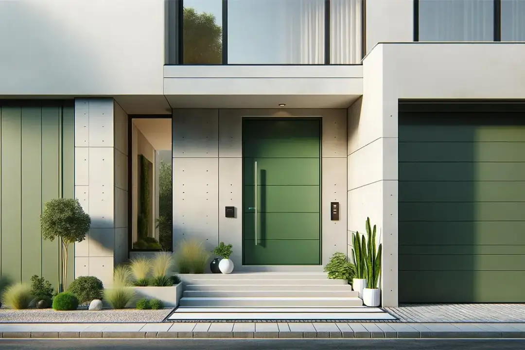 Zielone drzwi wejściowe: inspiracje, kolory i praktyczne porady