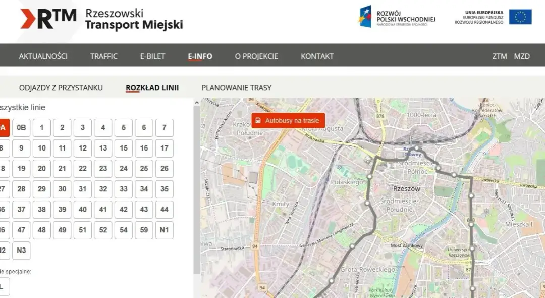 Aktualny rozkład jazdy linii 51 w Rzeszowie – uniknij spóźnienia