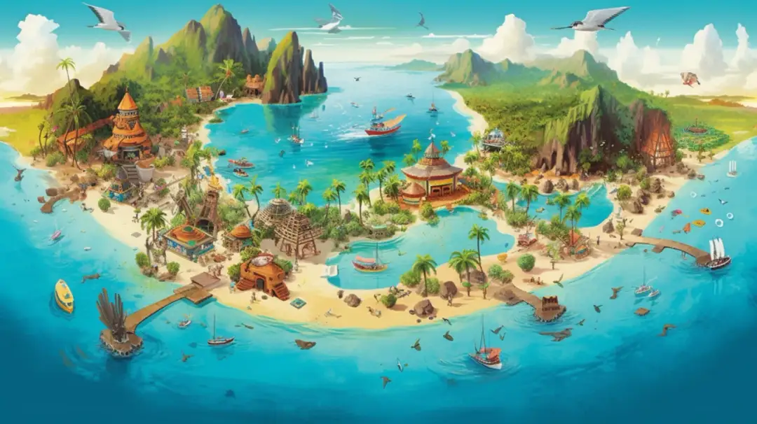 Mapa Filipin - Palawan, ciekawe miejsca do odwiedzenia