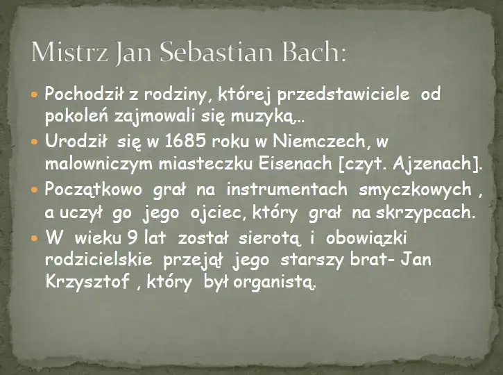J.S. Bach – Wielki Mistrz Muzyki Barokowej | Życiorys