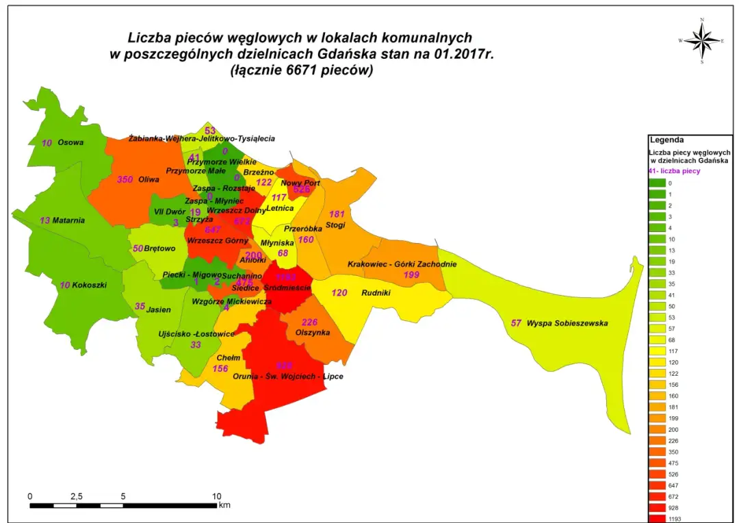 Mapa dzielnic Gdańska - Jak podzielone jest miasto?