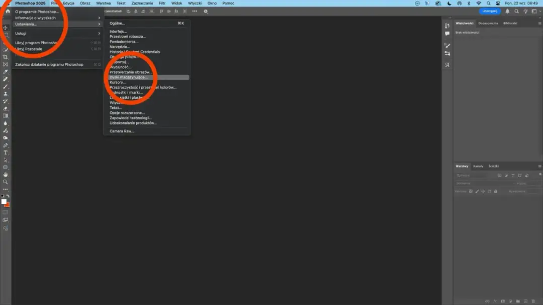 Photoshop: Pełne dyski magazynujące? Szybkie rozwiązania i porady
