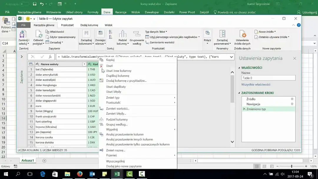 Jak szybko i bezbłędnie wstawić kurs walut do excela - prosty poradnik