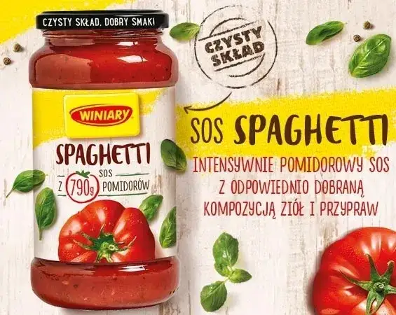 Sos do spaghetti Winiary – naturalny smak bez sztucznych dodatków