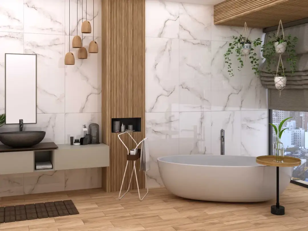 Płytki w łazience: Idealna wysokość dla estetyki i funkcjonalności