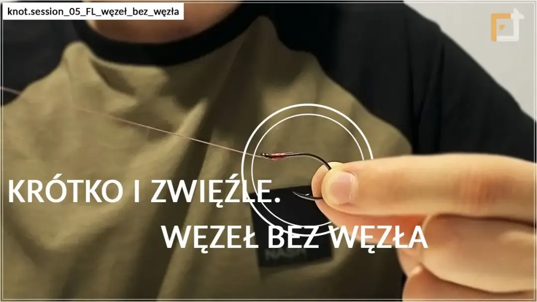 Wiązanie haczyka z oczkiem na włos: poradnik "węzła bez węzła"