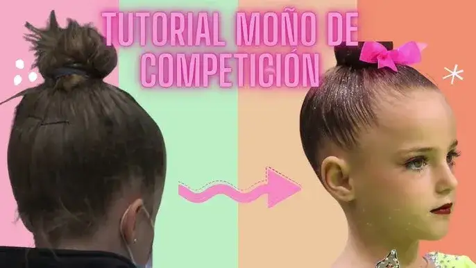 Cómo lograr un moño perfecto para gimnasia rítmica en pelo corto