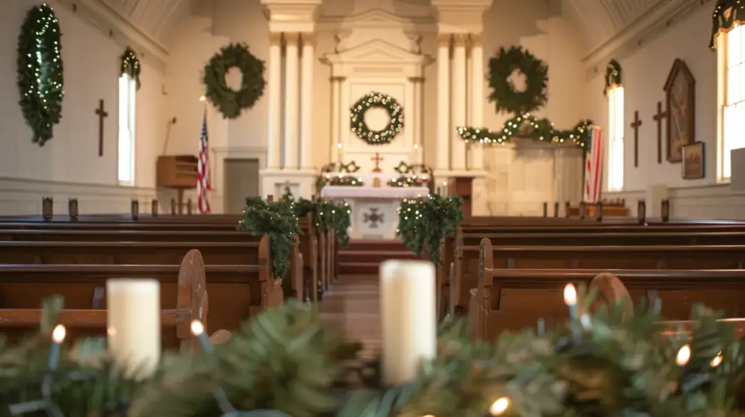 Czy wystrój kościoła na Boże Narodzenie może być prostszy i bardziej efektowny?