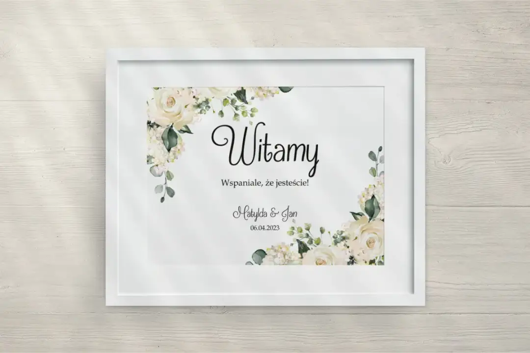 Tania i prosta tablica powitalna na wesele – zaskocz gości własnoręcznym dziełem