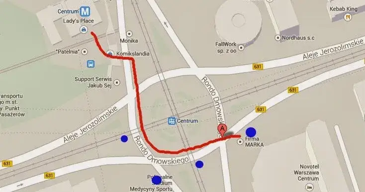 Jak dojść z Dworca Centralnego do Złotych Tarasów w prosty sposób