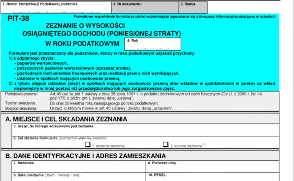 Jak rozliczyć PIT-38? Praktyczny przewodnik po zyskach kapitałowych