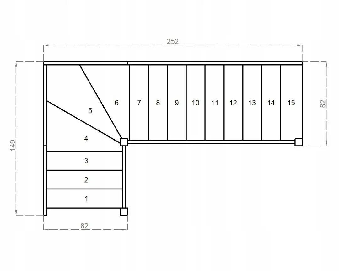 Jakie wymiary otworu na schody zabiegowe pozwolą zaoszczędzić miejsce?