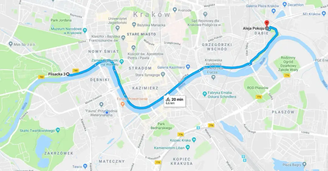 Trasy rowerowe Kraków i okolice mapa - odkryj najlepsze szlaki