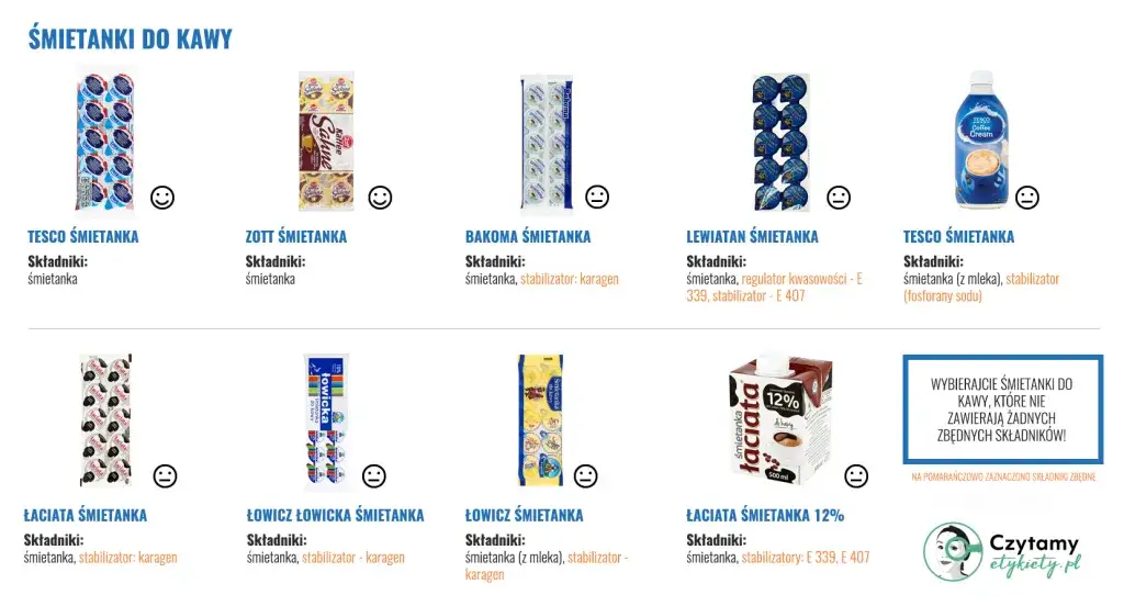 Czy śmietanka do kawy jest zdrowa? Analiza składu i alternatywy