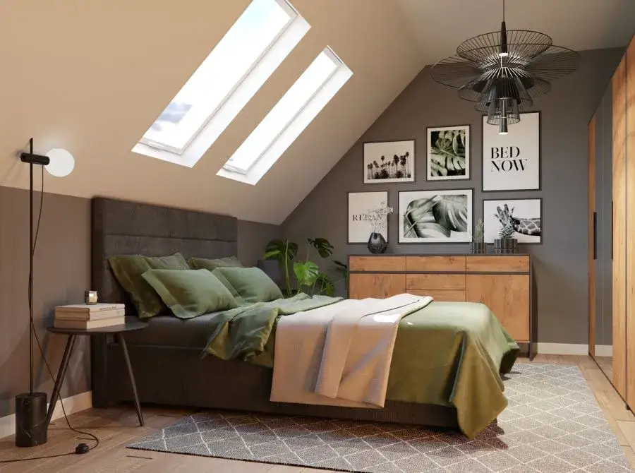 Jak stylowo urządzić sypialnię na poddaszu: Inspiracje i zdjęcia aranżacji
