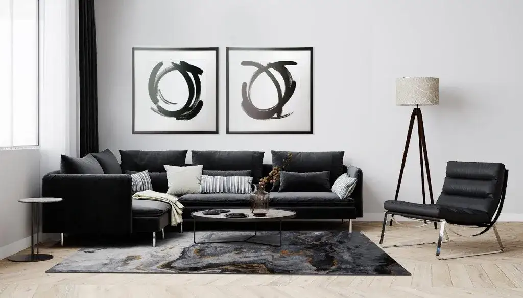 Jaki dywan do czarnej kanapy? Oto kolory i wzory, które zachwycą