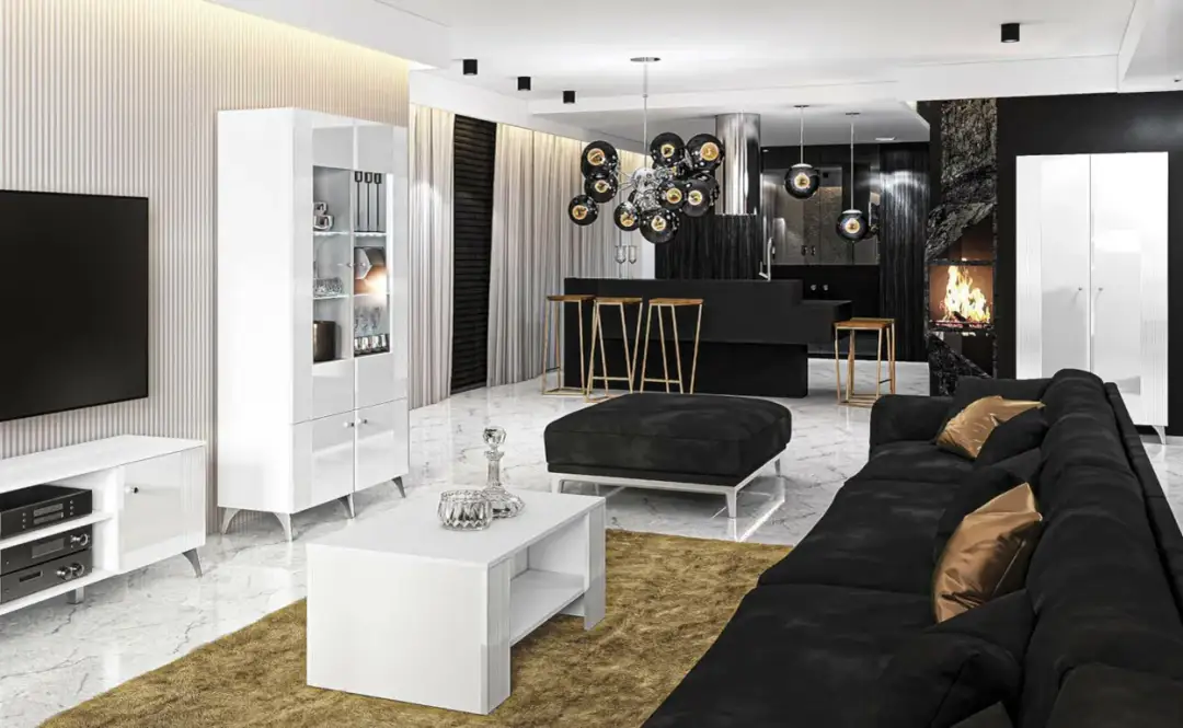 Jak urządzić duży salon z kominkiem, by stworzyć przytulną przestrzeń