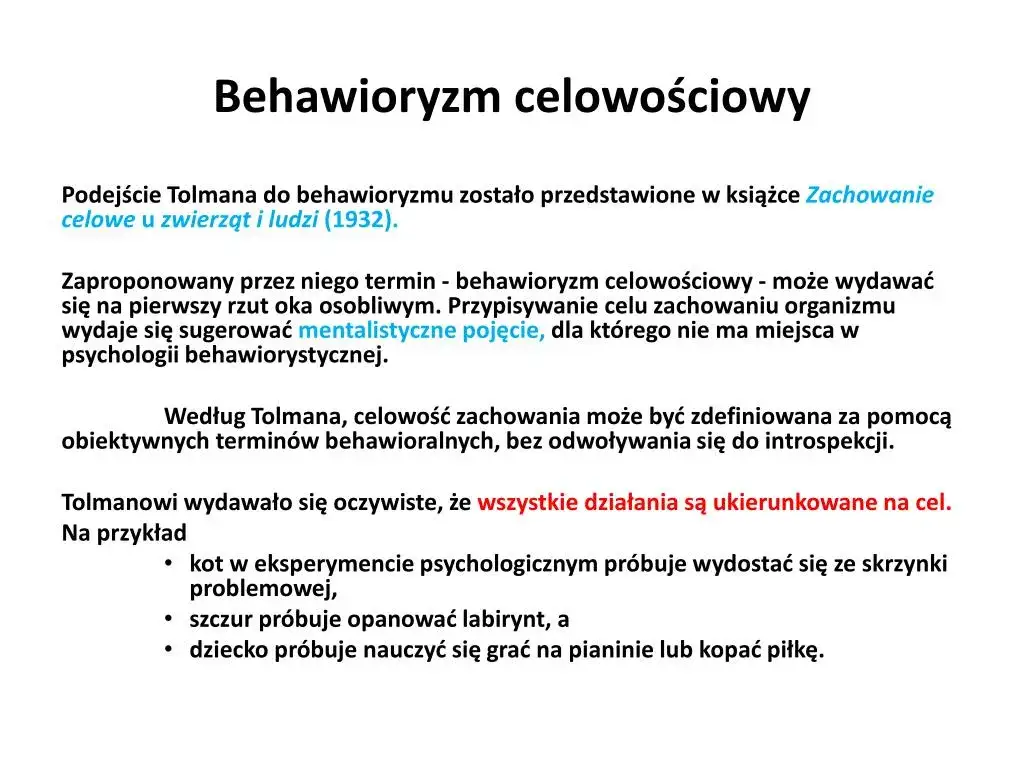 Behawioryzm: Podstawowe założenia tej teorii psychologicznej