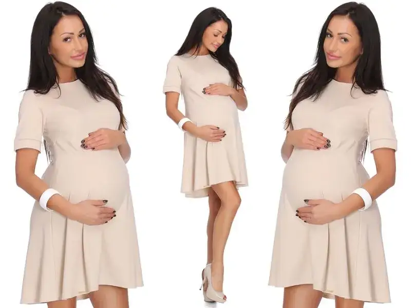 Znajdź eleganckie sukienki ciążowe na wesele - Ciąża sukienki wieczorowe dla kobiet w ciąży