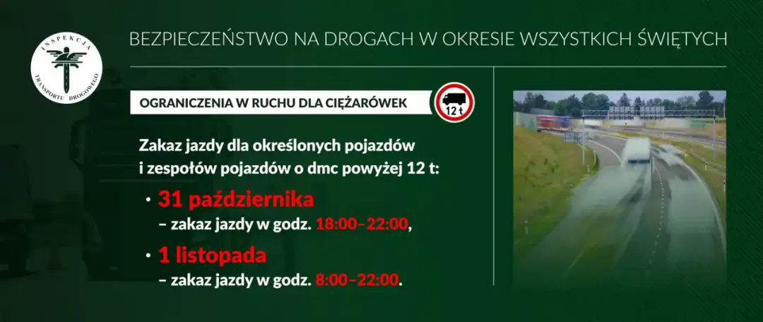 Czy 1 listopada jest zakaz dla ciężarówek? Sprawdź zasady i kary