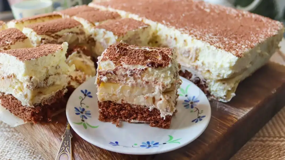 Pyszne ciasto bananowy song przepis z mascarpone, które zachwyca