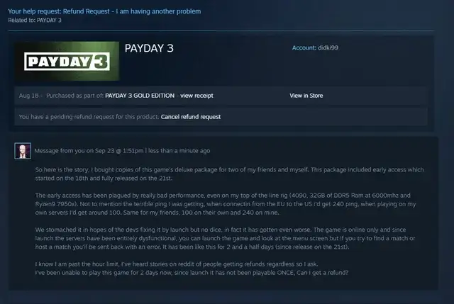 Zwrot gry na Steam: 14 dni, 2h i Twoje pieniądze z powrotem!