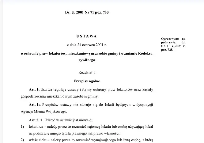 Ustawy o ochronie praw lokatorów - Twoje prawa i obowiązki najemcy