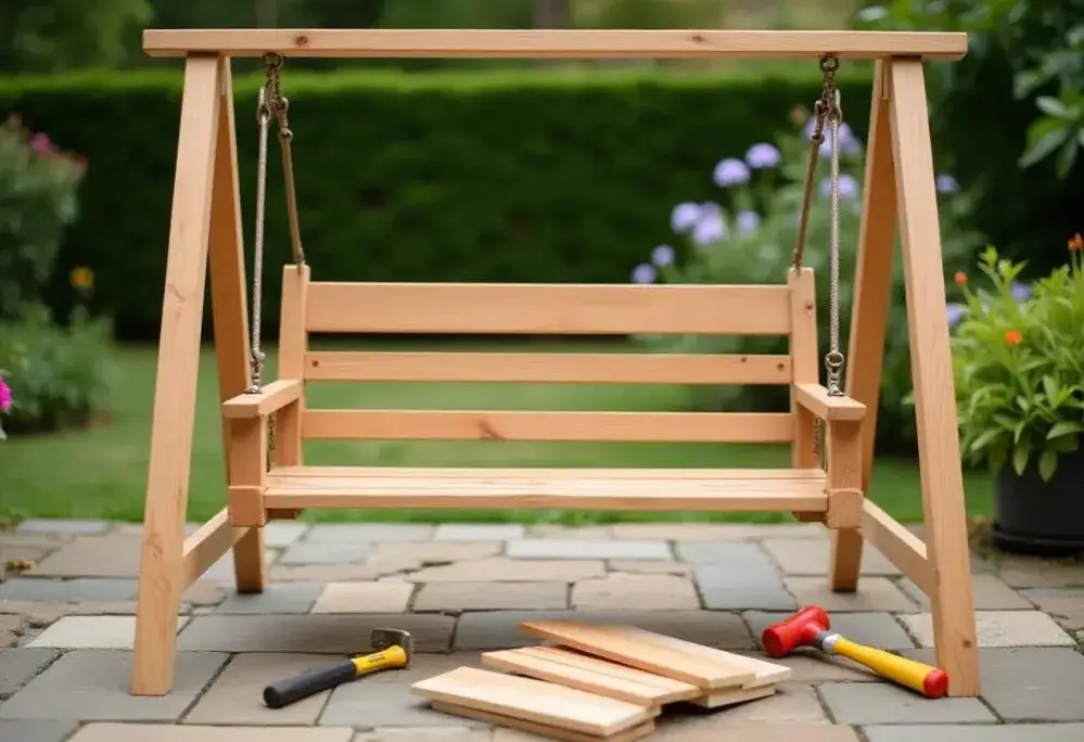 Jak zrobić huśtawkę z drewna – krok po kroku z materiałami i wskazówkami