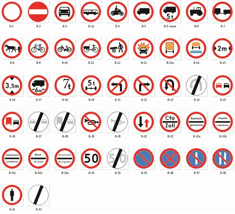 Biały znak z czarną kreską - co oznacza na drodze?
