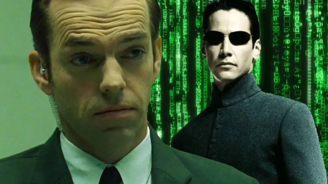 Agent Smith i Neo z Matrixa. Czy wiesz, ile lat ma Thomas Anderson?