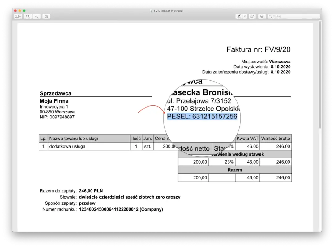 Gdzie dokładnie znaleźć plus kod 5 na fakturze i dlaczego to ważne?