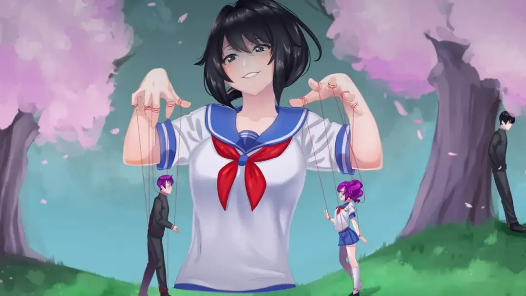 Dziewczyna w szkolnym mundurku manipuluje innymi uczniami jak marionetkami. Chcesz wiedzieć, jak zainstalować Yandere Simulator?